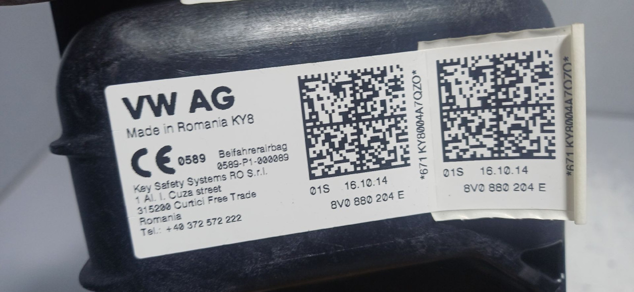 AIRBAG SUVOZACA VW GOLF 7 > 12-16 8V0880204E