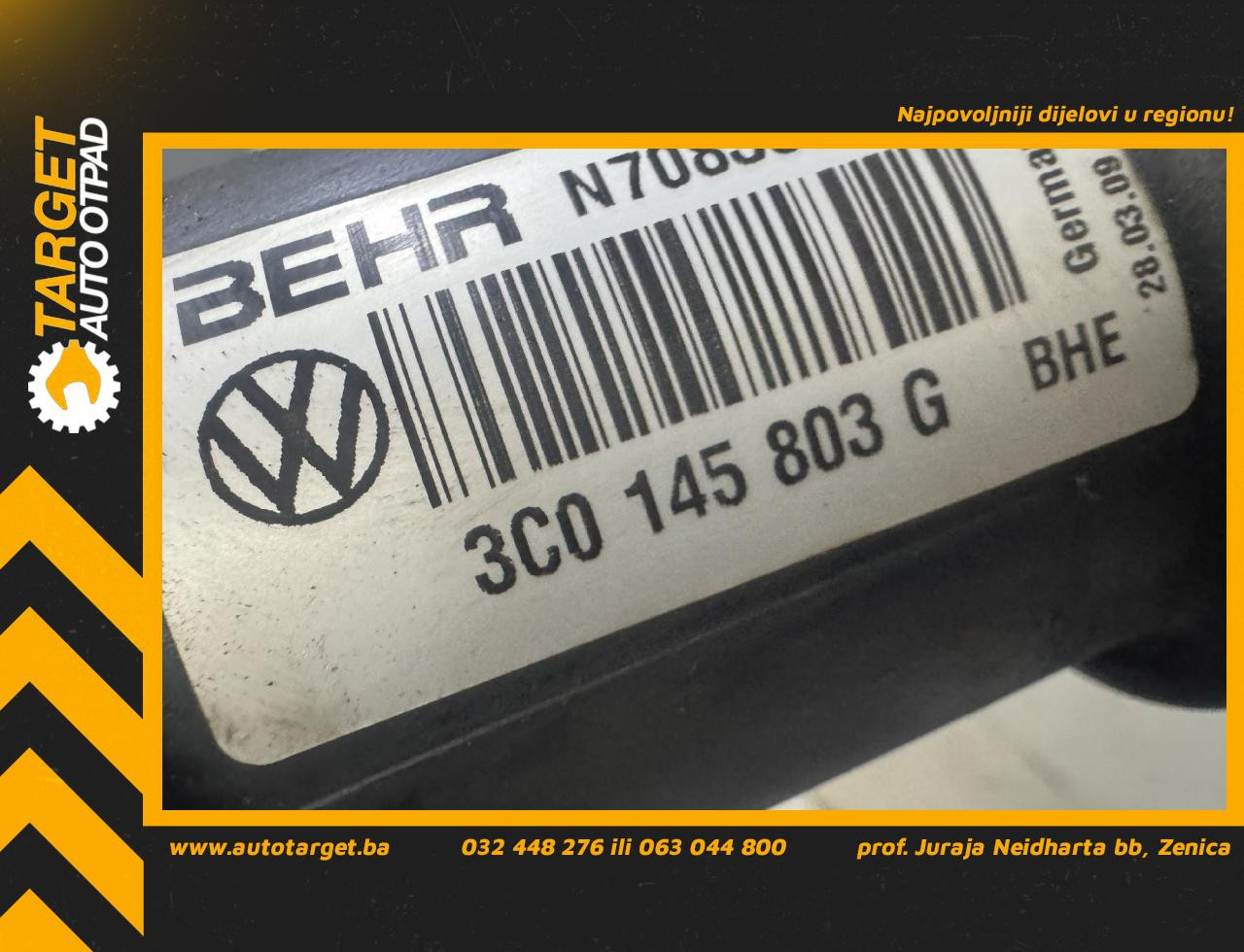 DIJELOVI INTERKULER VW PASSAT B6 > 05-10 3C0145803G