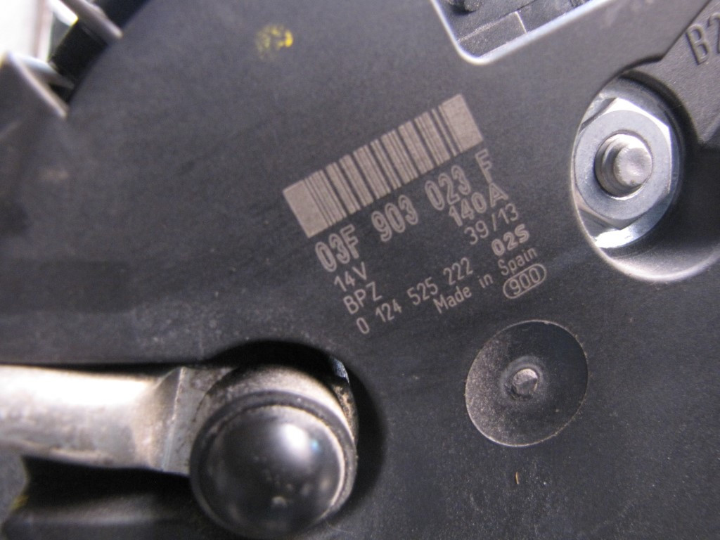 ALTERNATOR SKODA ROOMSTER > 10- 03F903023F 03F903023F