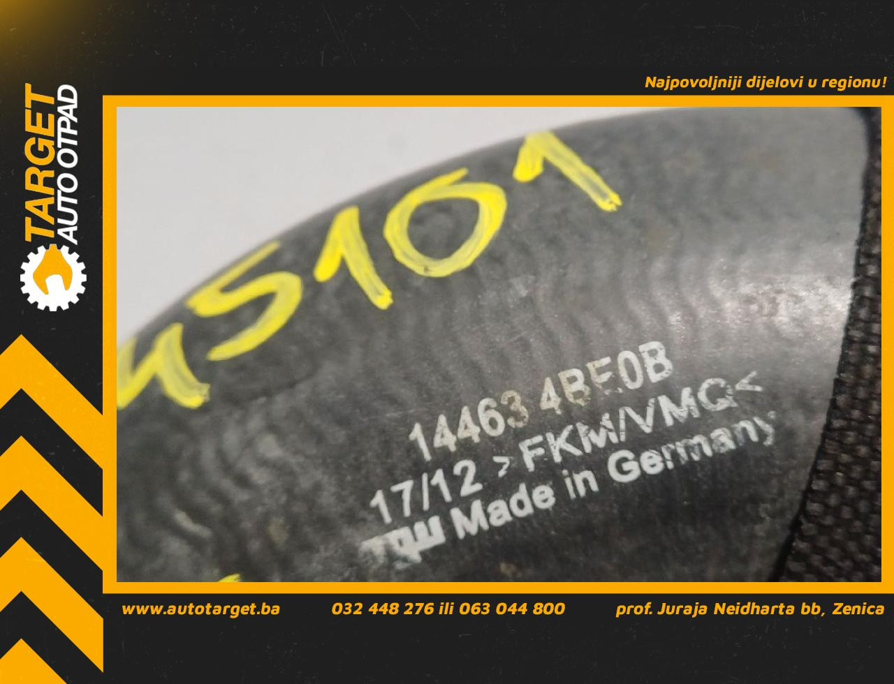 DIJELOVI CRIJEVO INTERKULERA NISSAN X-TRAIL > 17- 1.6 144634BE0B
