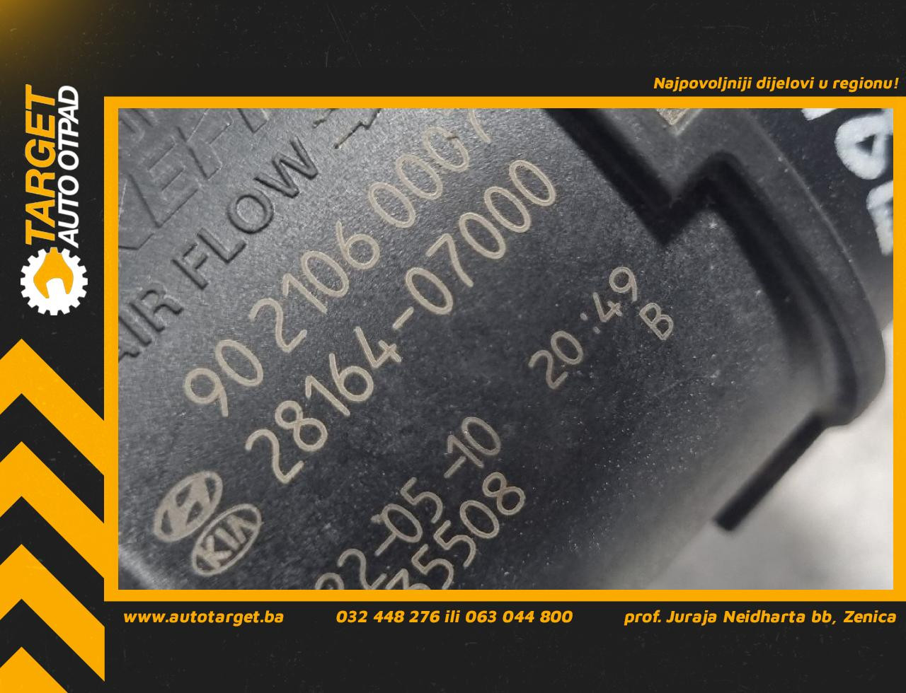 DIJELOVI PROTOK ZRAKA KIA PICANTO > 21> 1.0 2816407000