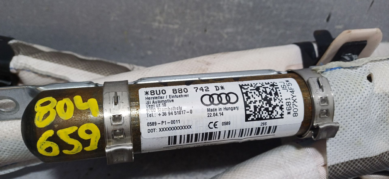 DIJELOVI KROVNI AIRBAG AUDI Q3 > 11-15 8U0880742D