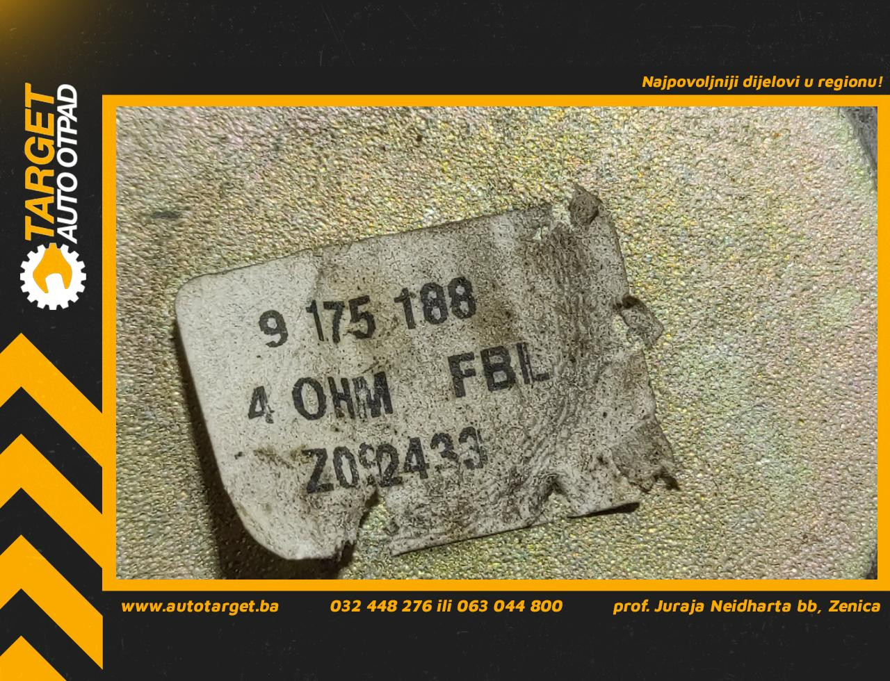 DIJELOVI ZVUCNIK OPEL MERIVA > 03-06 9175188