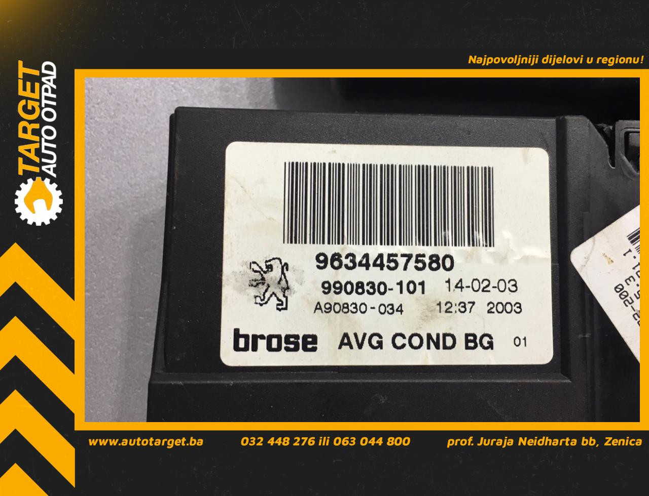MOTORIC PODIZACA STAKLA PEUGEOT 307 > 01-05 9634457580
