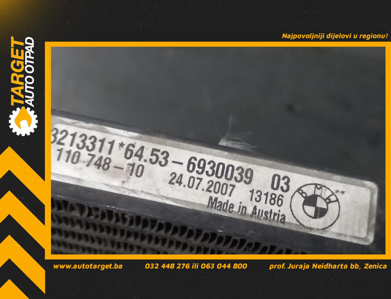 HLADNJAK KLIME BMW SERIJA 3 (E90/E91) > 05-09 6930039