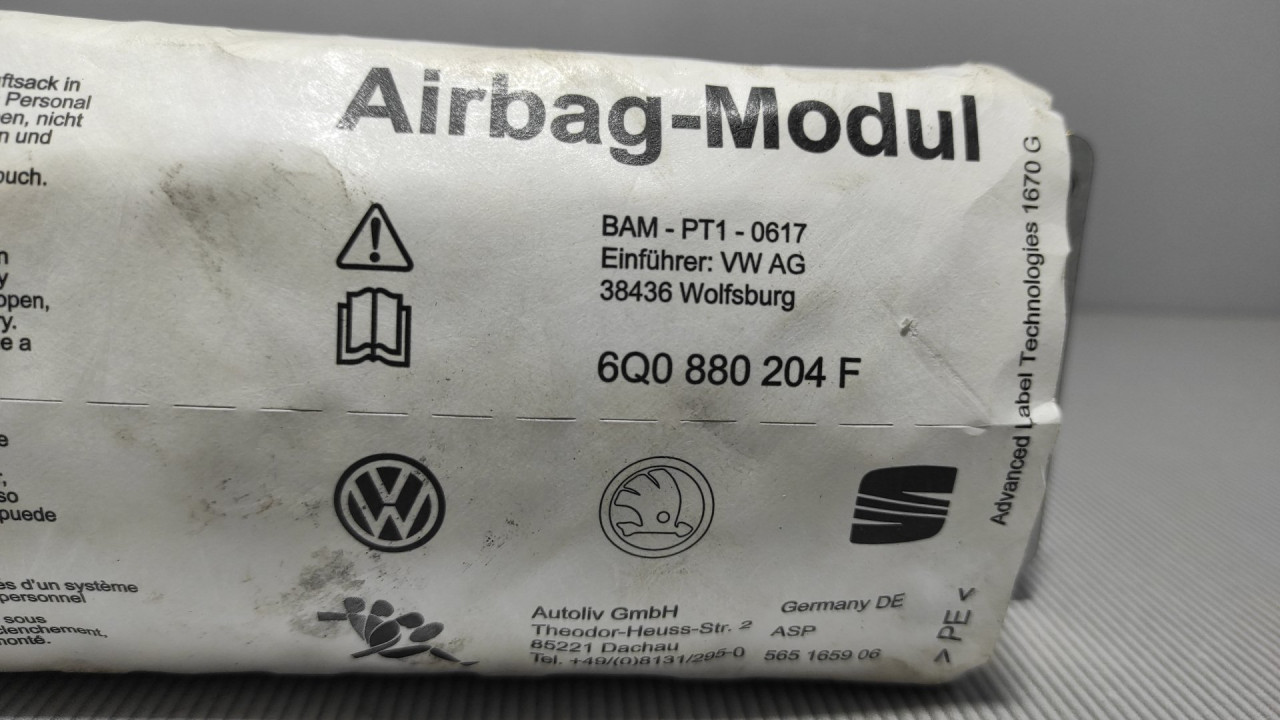 AIRBAG SUVOZACA SKODA FABIA > 04-07 6Q0880204F