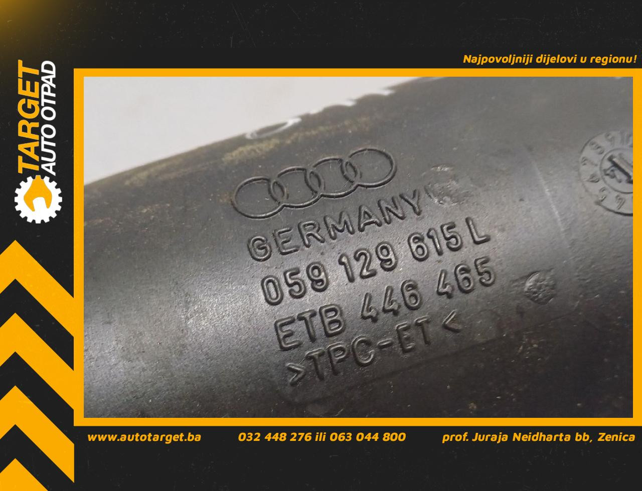 DIJELOVI CRIJEVO AUDI A6 4G > 14-18 3.0 059129615L