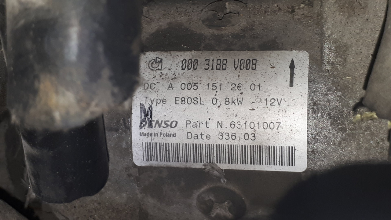 DIJELOVI ALNASER SMART FORTWO > 02-07 A0051512801