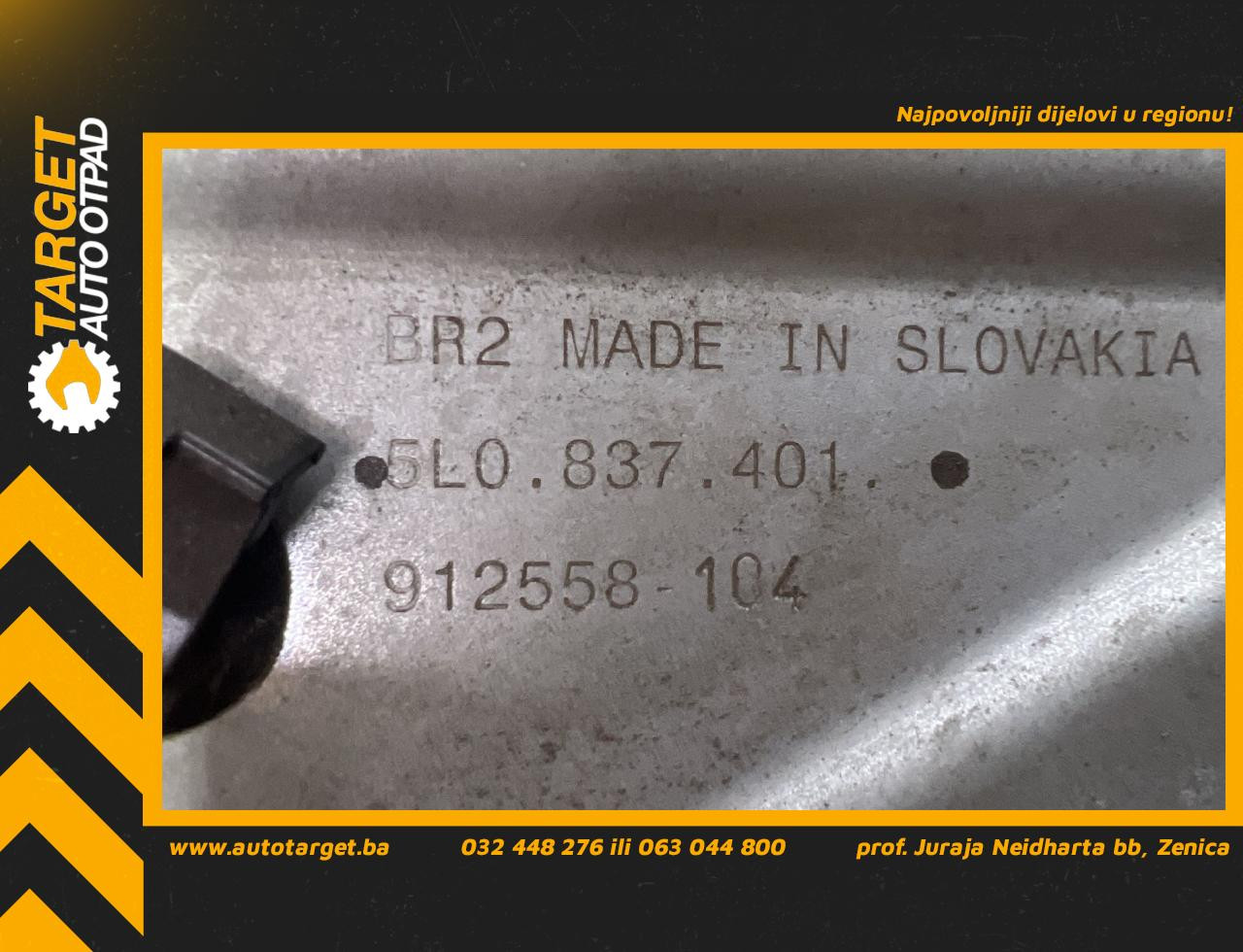 DIJELOVI ELEKTRO PODIZAC STAKLA SKODA YETI > 10-13 5L0837401