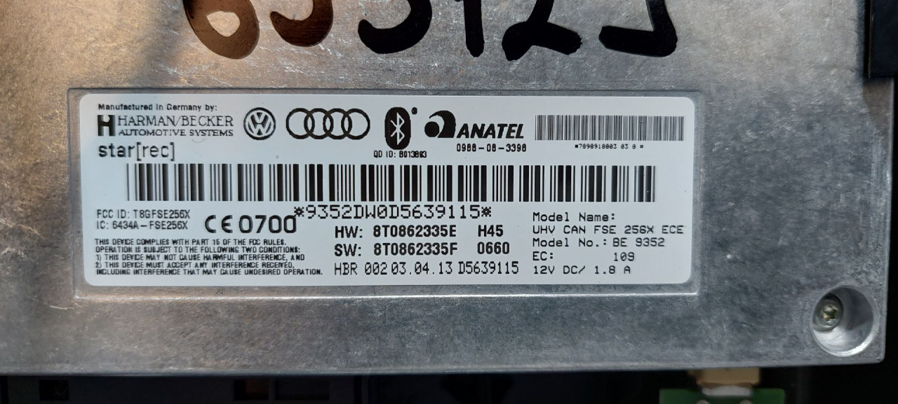 ELEKTRONIKA MODUL AUDI A4 (B8) > 12-15 8T0862335E
