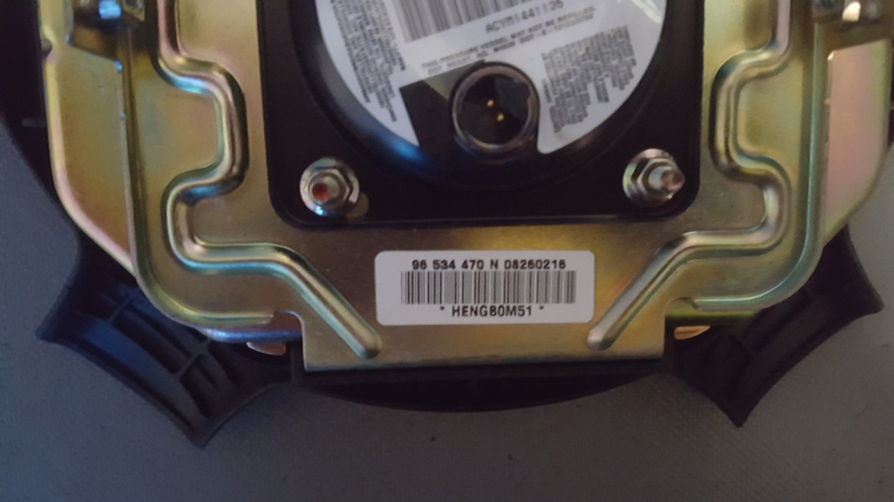 AIRBAG VOLANA CHEVROLET/DAEWOO KALOS > 02-06 96534470N