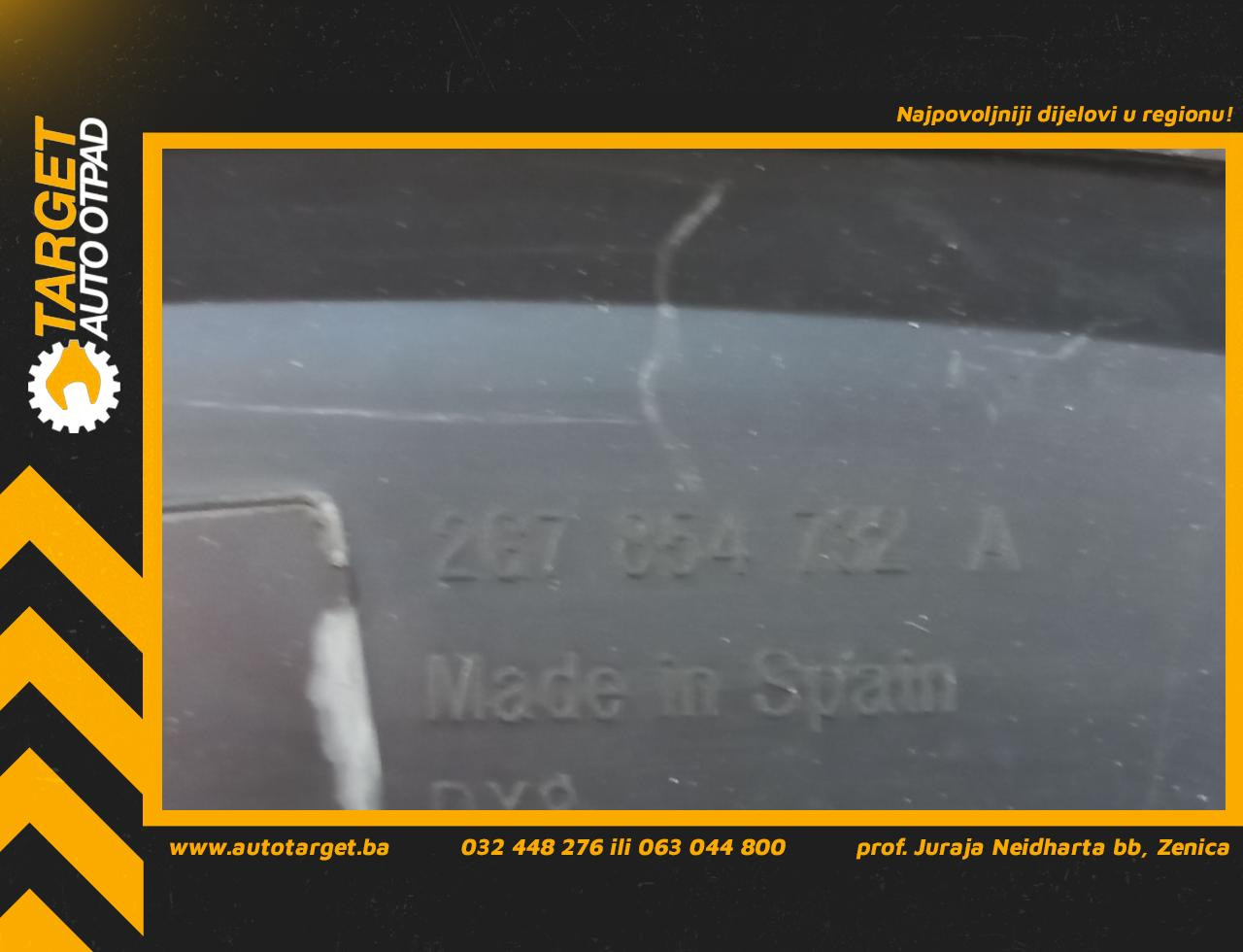 DIJELOVI RUB BLATOBRANA VW TAIGO > 20- 2G7854732A