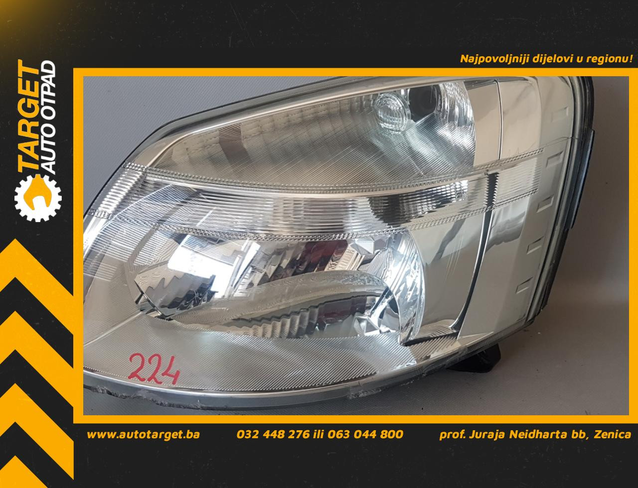 DIJELOVI FAR CITROEN BERLINGO > 03-08 9644150980