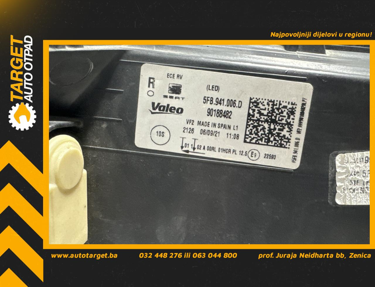 DIJELOVI FAR SEAT LEON > 20- 5FB941006D