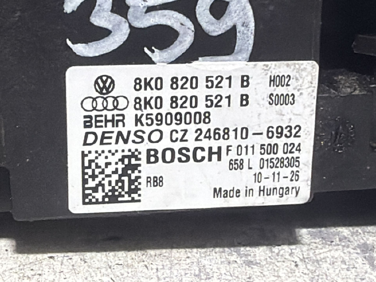 ELEKTRONIKA REOSTAT AUDI A5 (8T) SPORTBACK > 07-11 8K0820521B