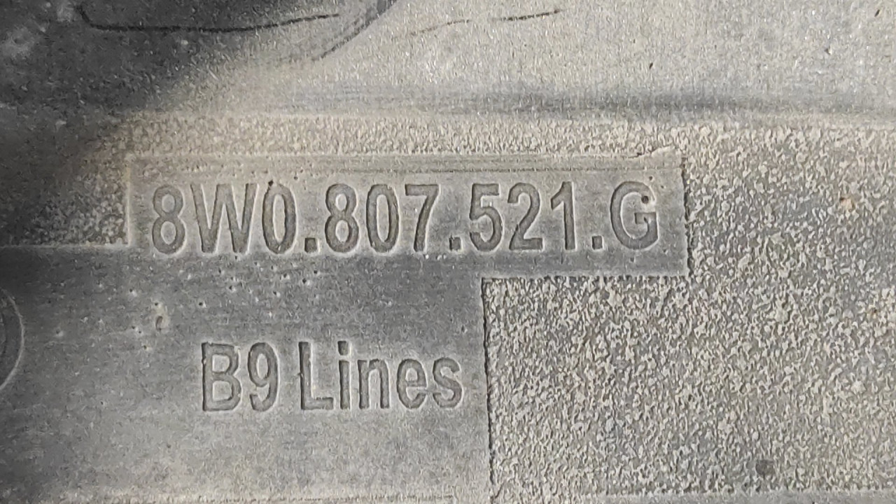 DIFUZOR ZADNJI AUDI A4 (B9) S-LINE > 15-18 8W0807521C