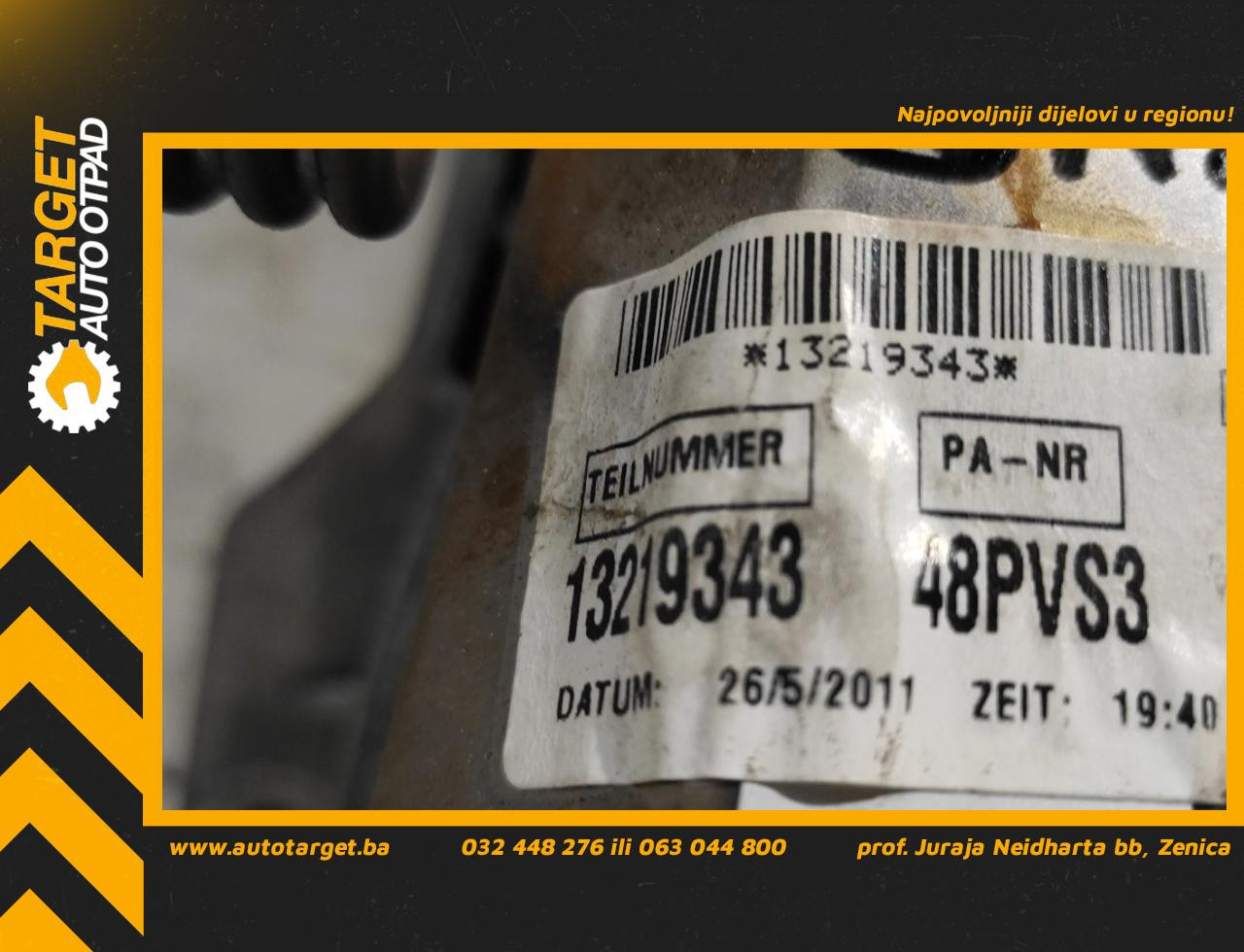DIJELOVI STUB VOLANA OPEL INSIGNIA > 09-13 2.0 13219343