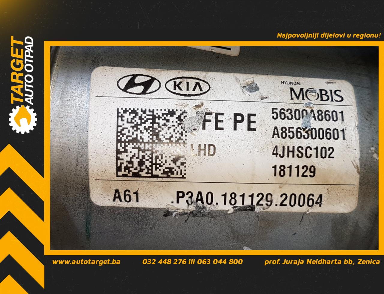 DIJELOVI CITY VOLAN KIA OPTIMA > 10-15 56300A8601