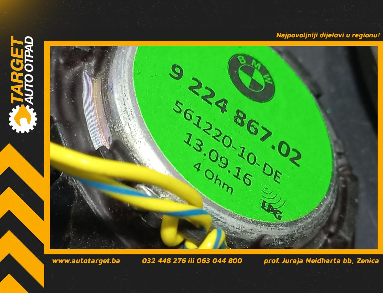 DIJELOVI ZVUCNIK BMW X5 (F15) M-TECH > 13-18 3.0 922486702