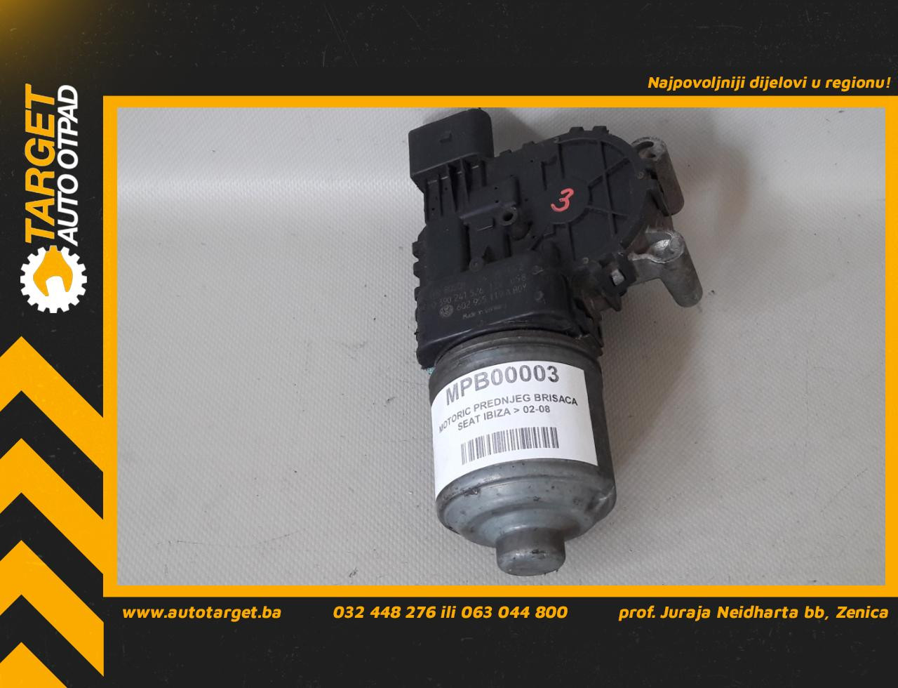 MOTORIC PREDNJEG BRISACA SEAT IBIZA/CORDOBA > 02-06 6Q2955119A 03