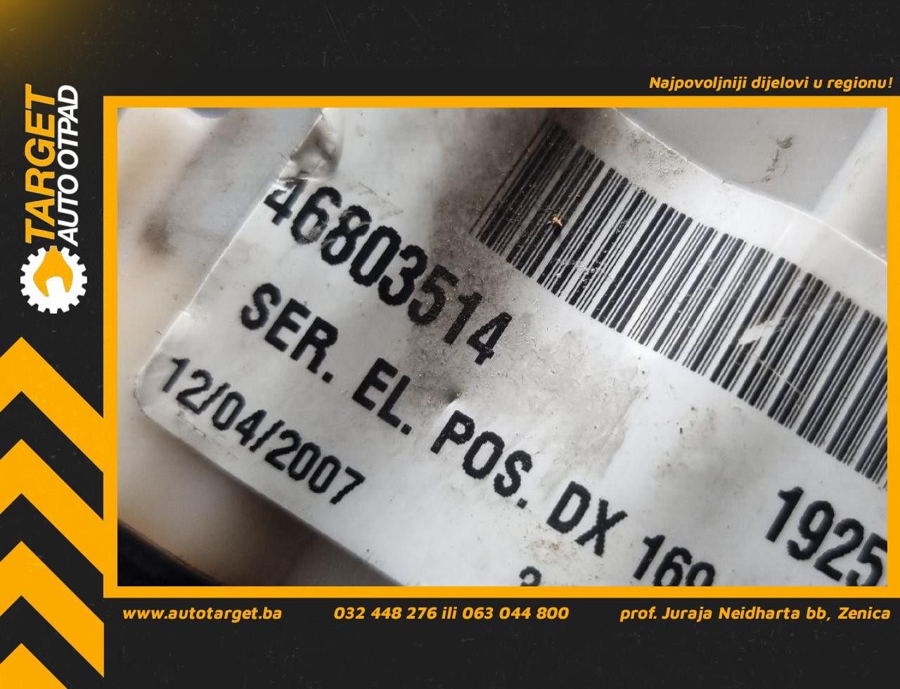 DIJELOVI BRAVA VRATA FIAT PANDA > 03-11 46803514