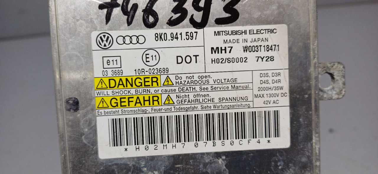 BALAST FARA AUDI A3 (8V1/8VA) > 12-16 8K0941597