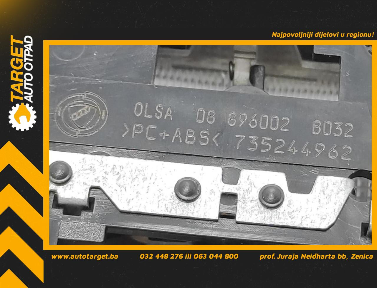 DIJELOVI RASVJETA U KABINI FIAT 500 > 07-15 735244962
