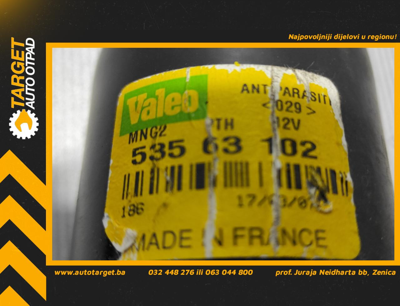 MOTORIC PREDNJEG BRISACA RENAULT KANGOO > 03-07 53563102