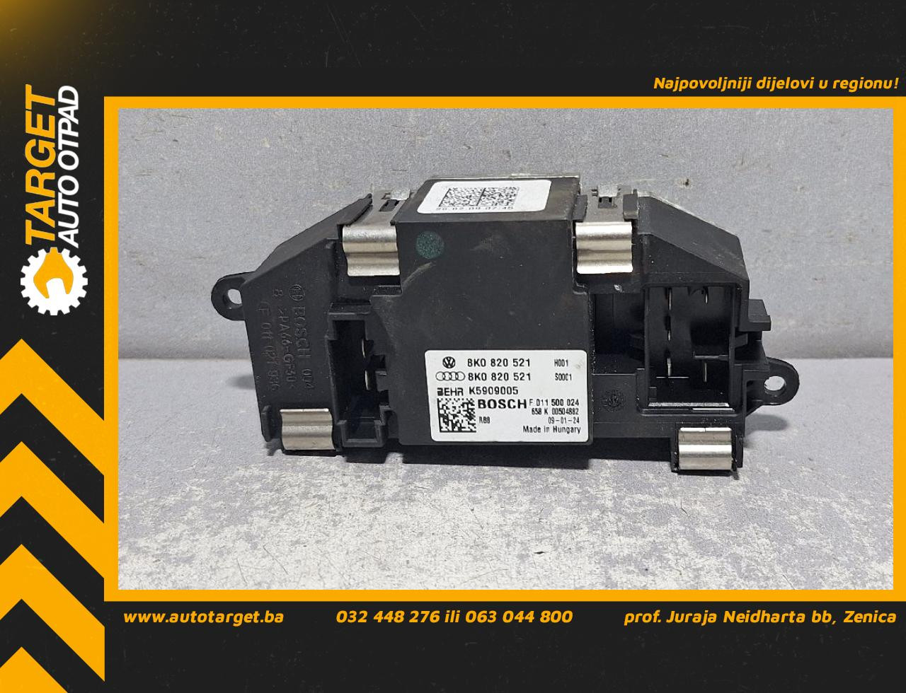 ELEKTRONIKA REOSTAT AUDI Q5 > 08-11 8K0820521