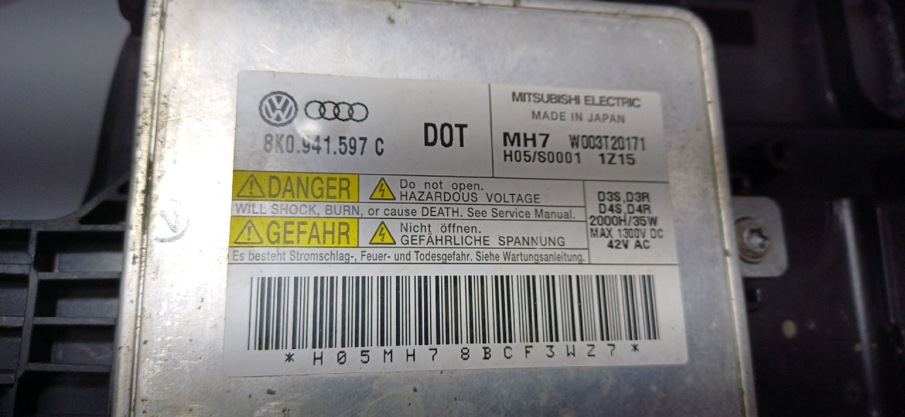 DIJELOVI BALAST FARA AUDI Q3 > 11-15 8K0941597C