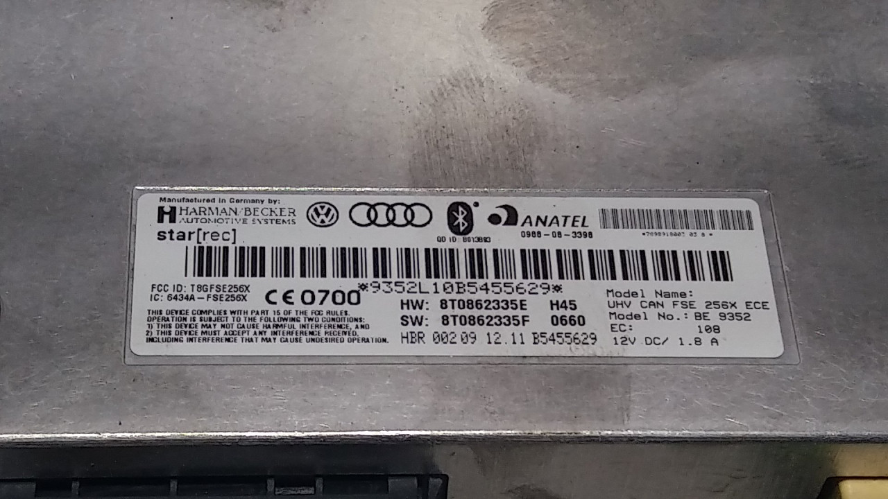 ELEKTRONIKA MODUL AUDI A4 (B8) > 12-15 8T0862335E