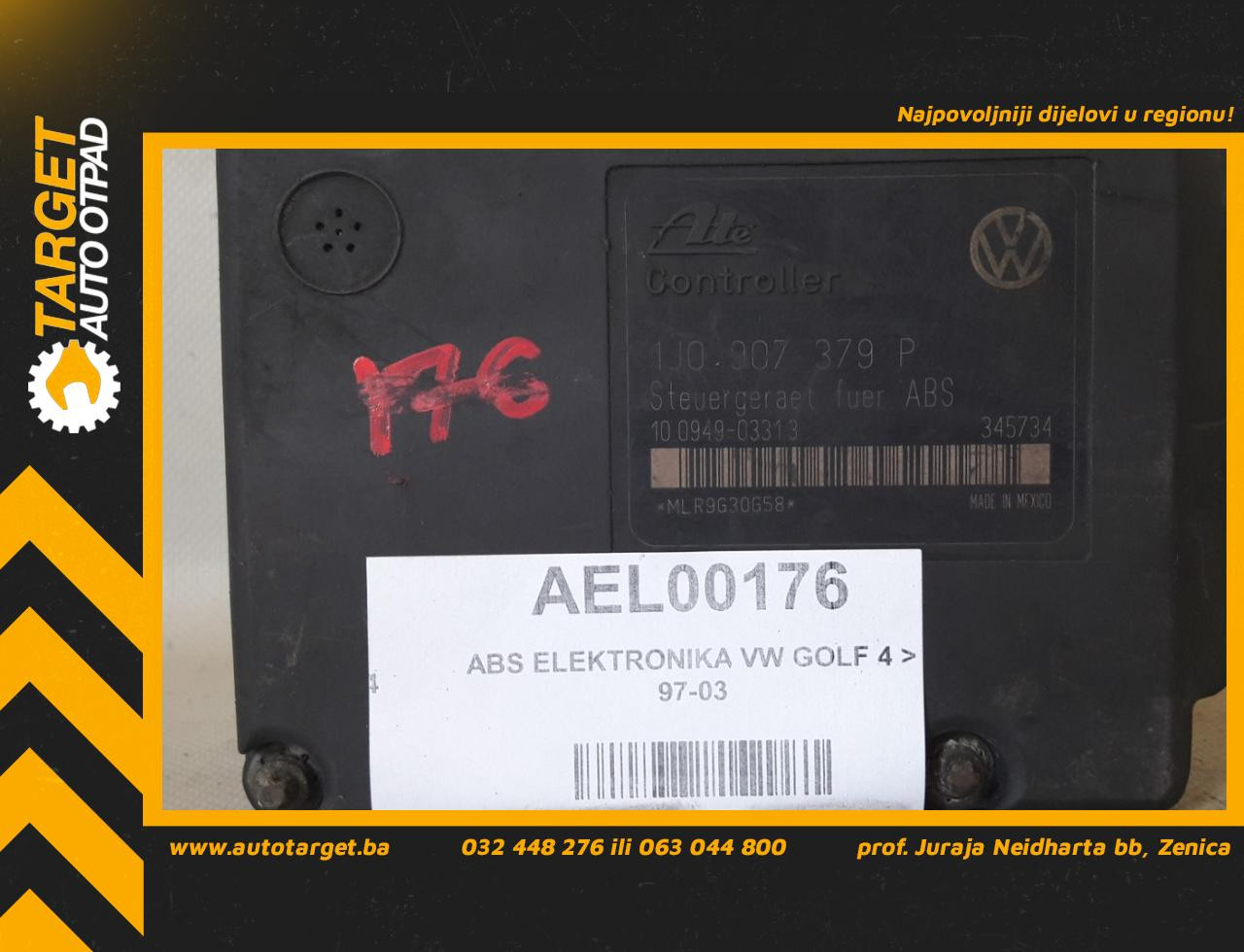 ABS ELEKTRONIKA VW GOLF 4 > 97-03 1J0907379P 1J0614117D