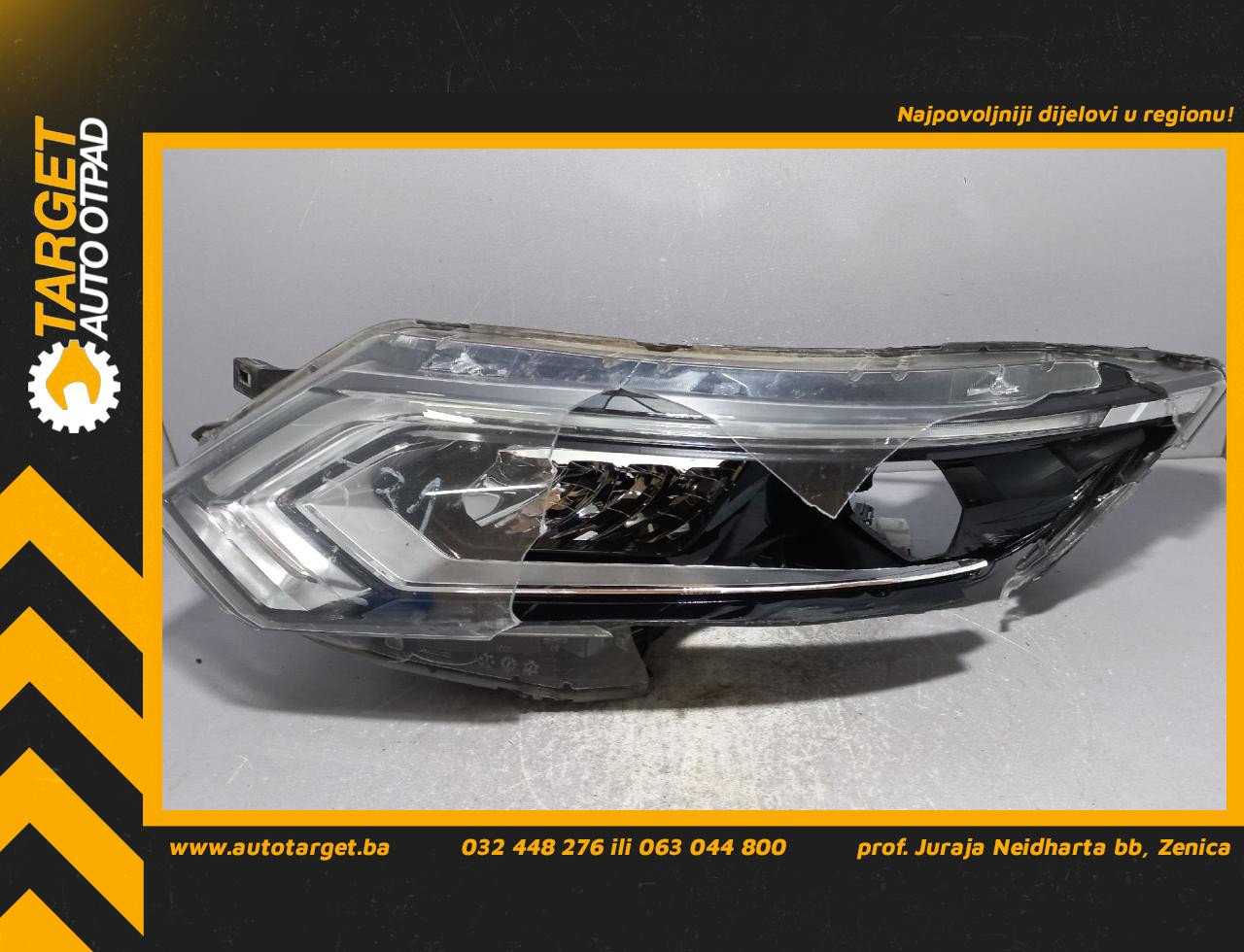 DIJELOVI FAR OSTECEN NISSAN QASHQAI > 17-21 1.2 E1334708