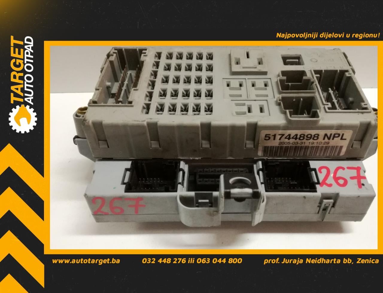 ELEKTRONIKA MODUL FIAT PUNTO > 03-11 51744898NPL