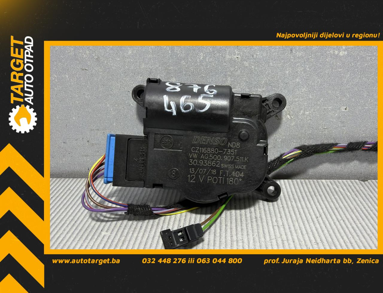 DIJELOVI MOTORIC KLAPNE VW GOLF 7 > 12-16 2.0 5Q0907511K