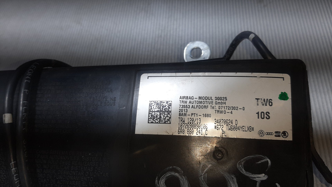 AIRBAG SJEDISTA VW AMAROK > 11-16 6R0880241C
