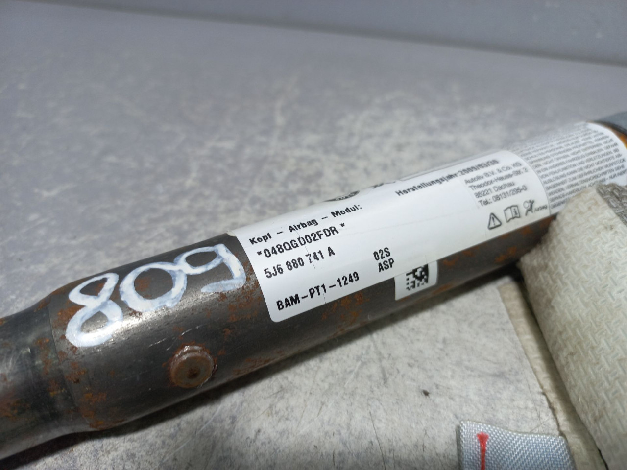KROVNI AIRBAG SKODA FABIA > 07-10 5J6880741A
