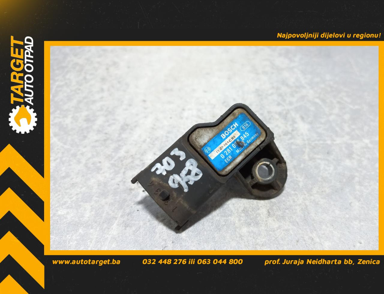 DIJELOVI MAP SENZOR OPEL ASTRA J > 09-11 1.3 0281002845