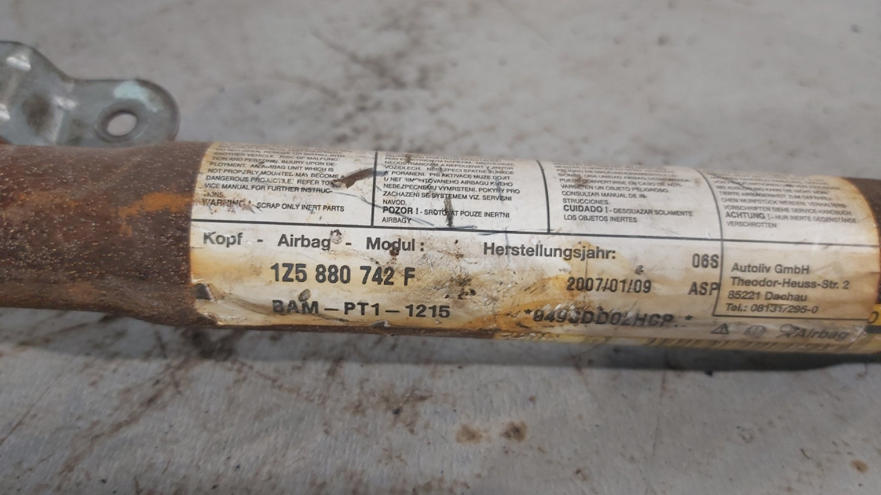 KROVNI AIRBAG SKODA OCTAVIA > 04-08 1Z5880742F
