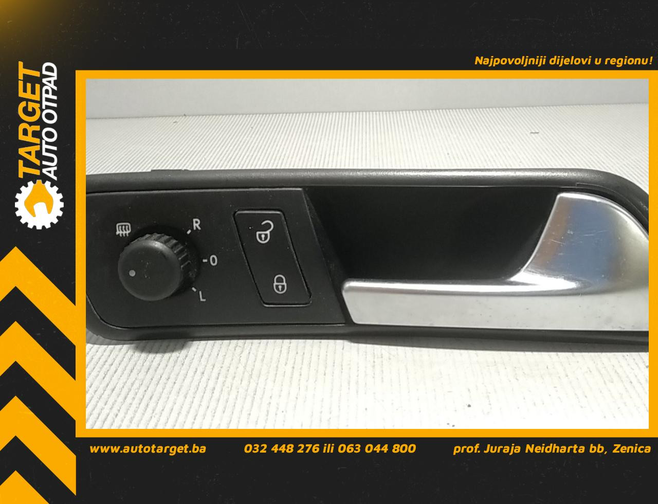 DIJELOVI UNUTRASNJA RUCKA VRATA VW CADDY > 03-10 1T2837114D