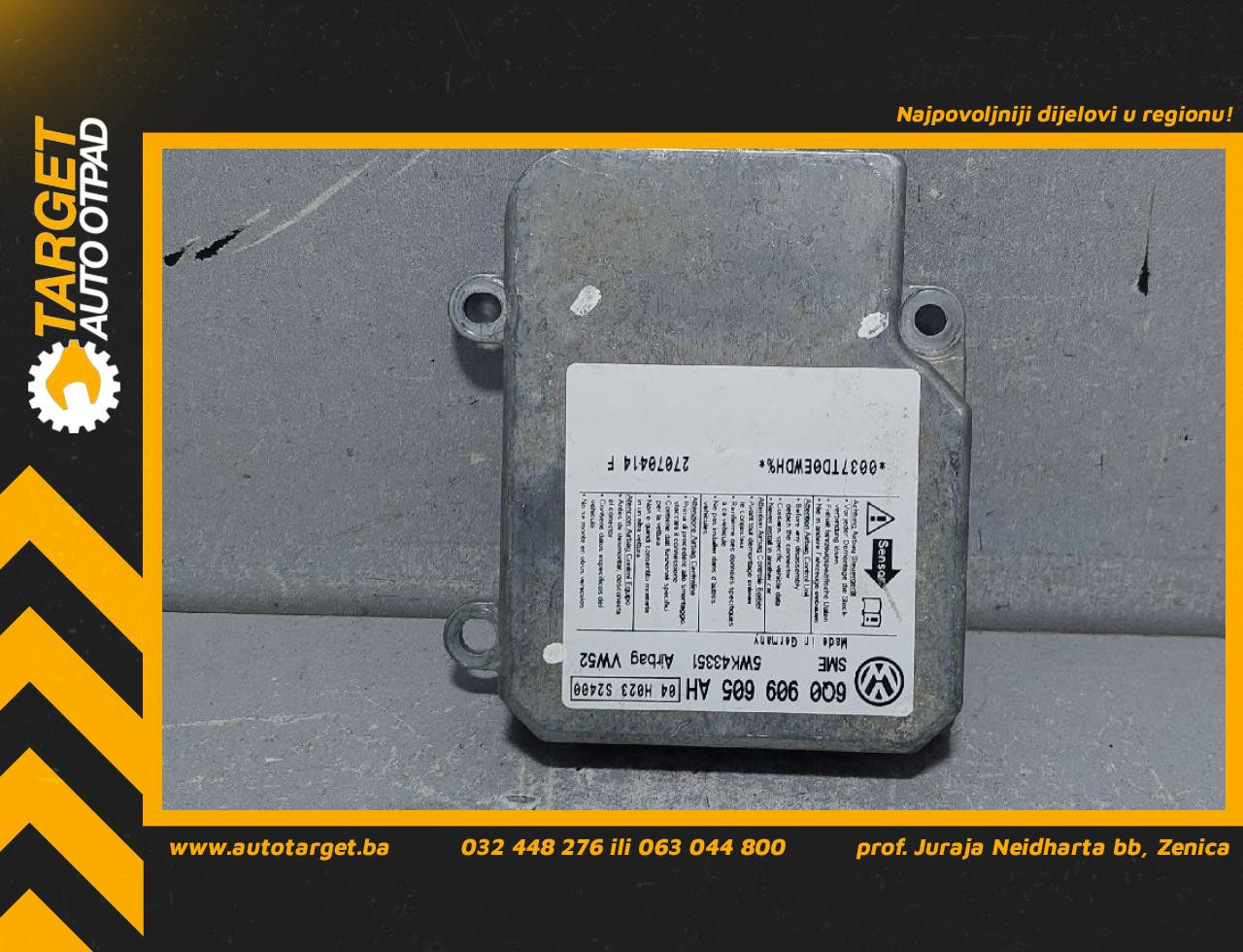 ELEKTRONIKA AIRBAGA VW CADDY > 03-10 6Q0909605AH