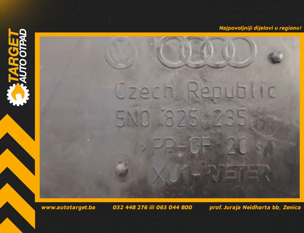 DIJELOVI PODNA ZASTITA VW TIGUAN > 07-11 5N0825235