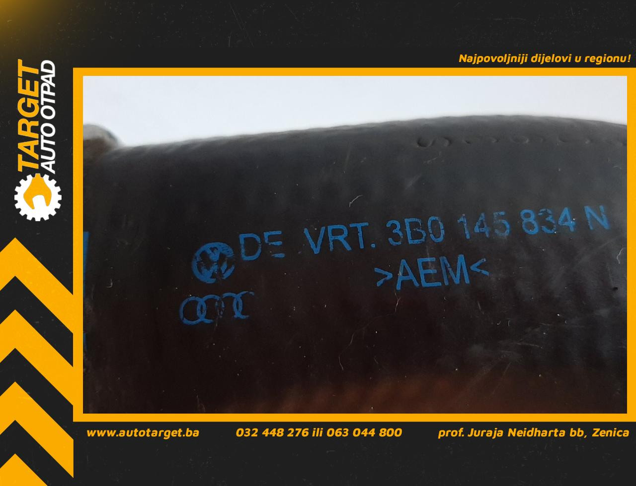 DIJELOVI CRIJEVO TURBINE VW PASSAT B5 > 00-05 3B0145834N