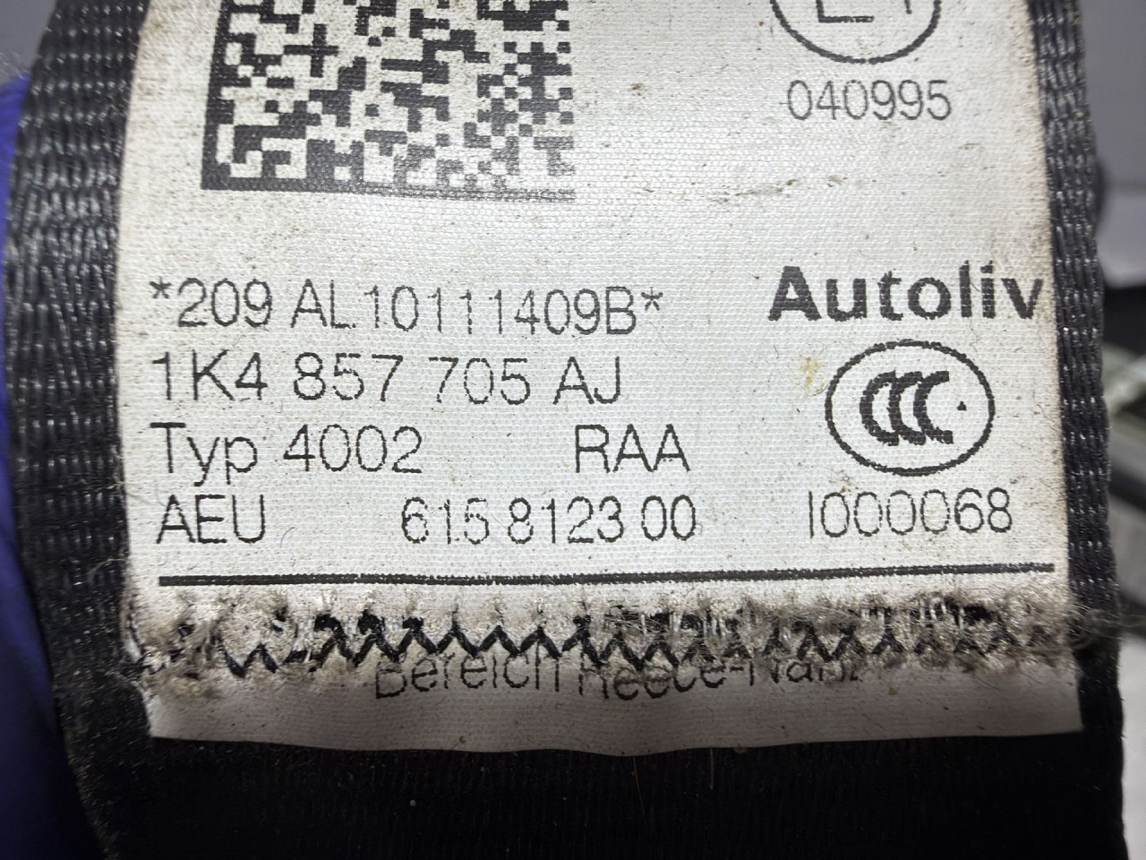 DIJELOVI POJAS VW GOLF 6 > 08-12 2.0 1K4857705AJ