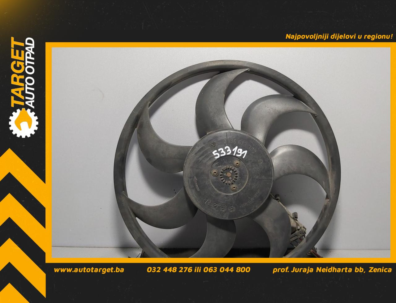 VENTILATOR MERCEDES B KLASA (W245) > 09-11 A1698203542