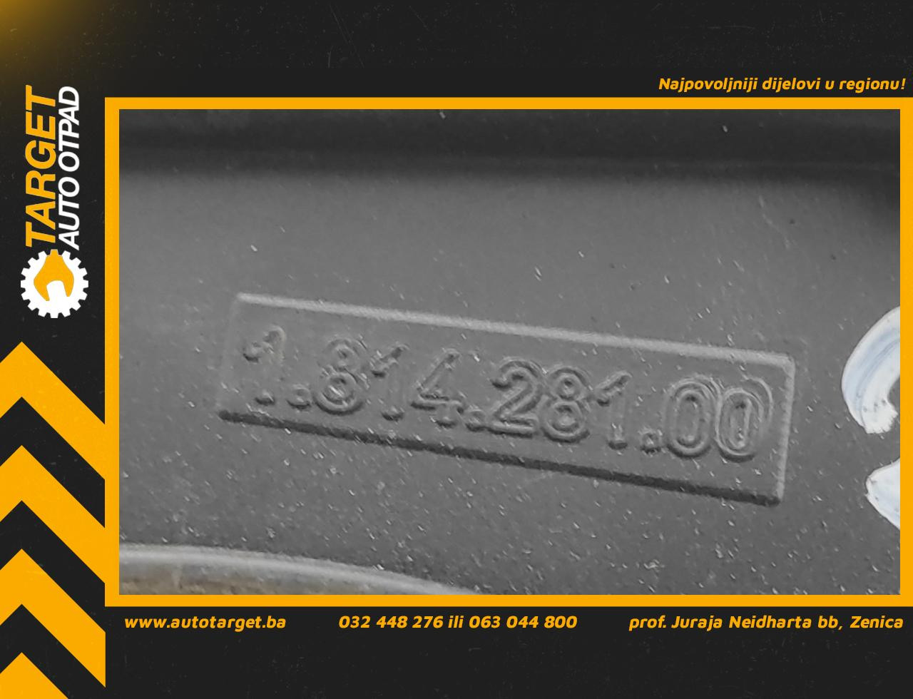 DIJELOVI VENTILATOR KABINE PEUGEOT PARTNER > 15-18 181428100