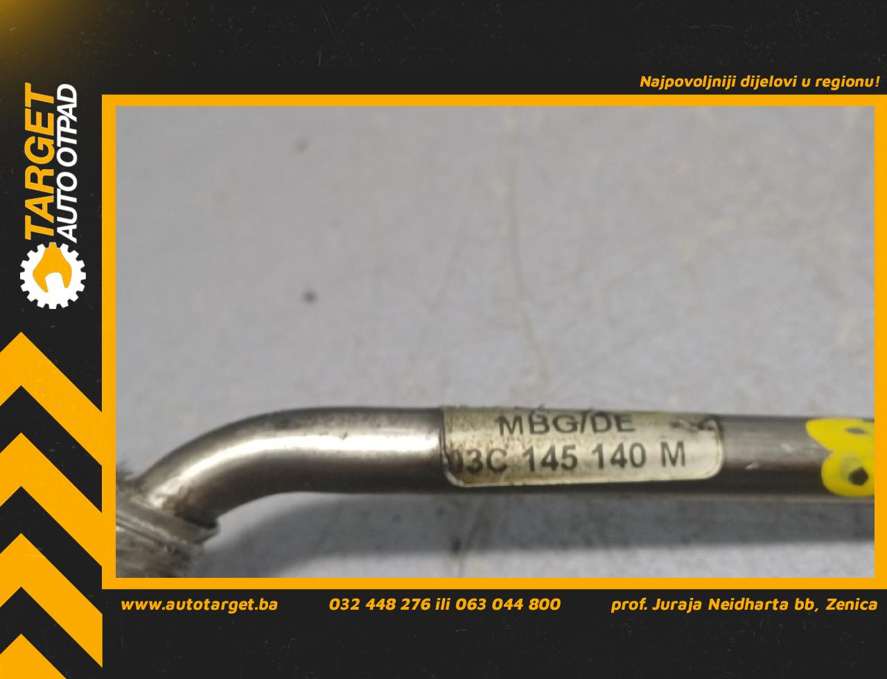 DIJELOVI CRIJEVO TURBINE VW PASSAT B6 > 05-10 1.4 03C145140M