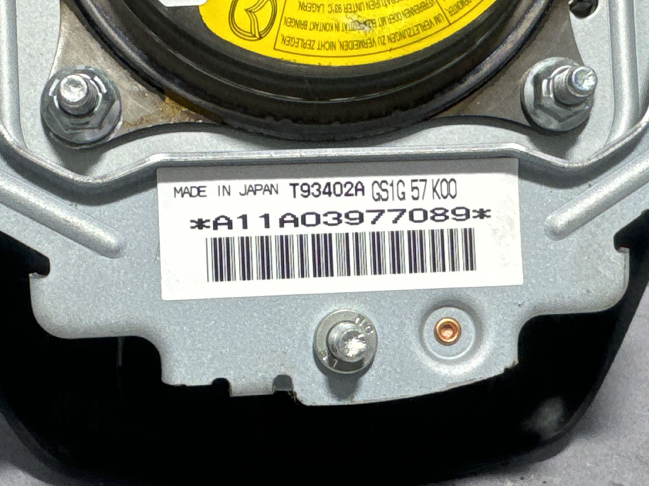 DIJELOVI AIRBAG VOLANA MAZDA 6 > 10-12 T93402A