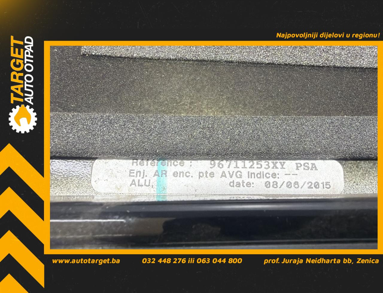 DIJELOVI LAJSNA PEUGEOT 508 > 14-18 1.6 96711253XY