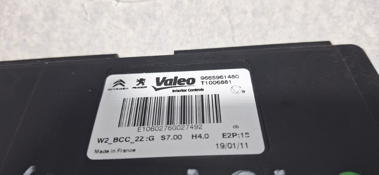 BCM ELEKTRONIKA PEUGEOT 508 > 11-14 9665961480